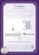 Product certificate: SSEA-G-AAA-1011-P-Darlene