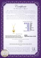 Product certificate: SSEA-G-AAA-1011-P-Hilda